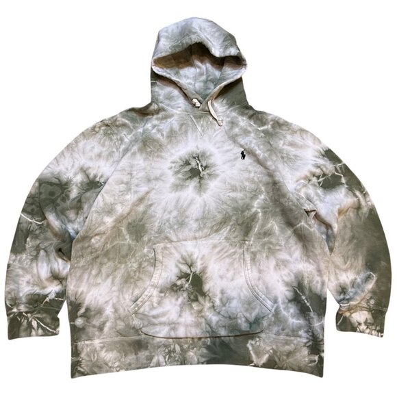 Polo Ralph Lauren Tie-Dye Fleece Hoodie Sweatshirt XXL - Picture 1 of 8